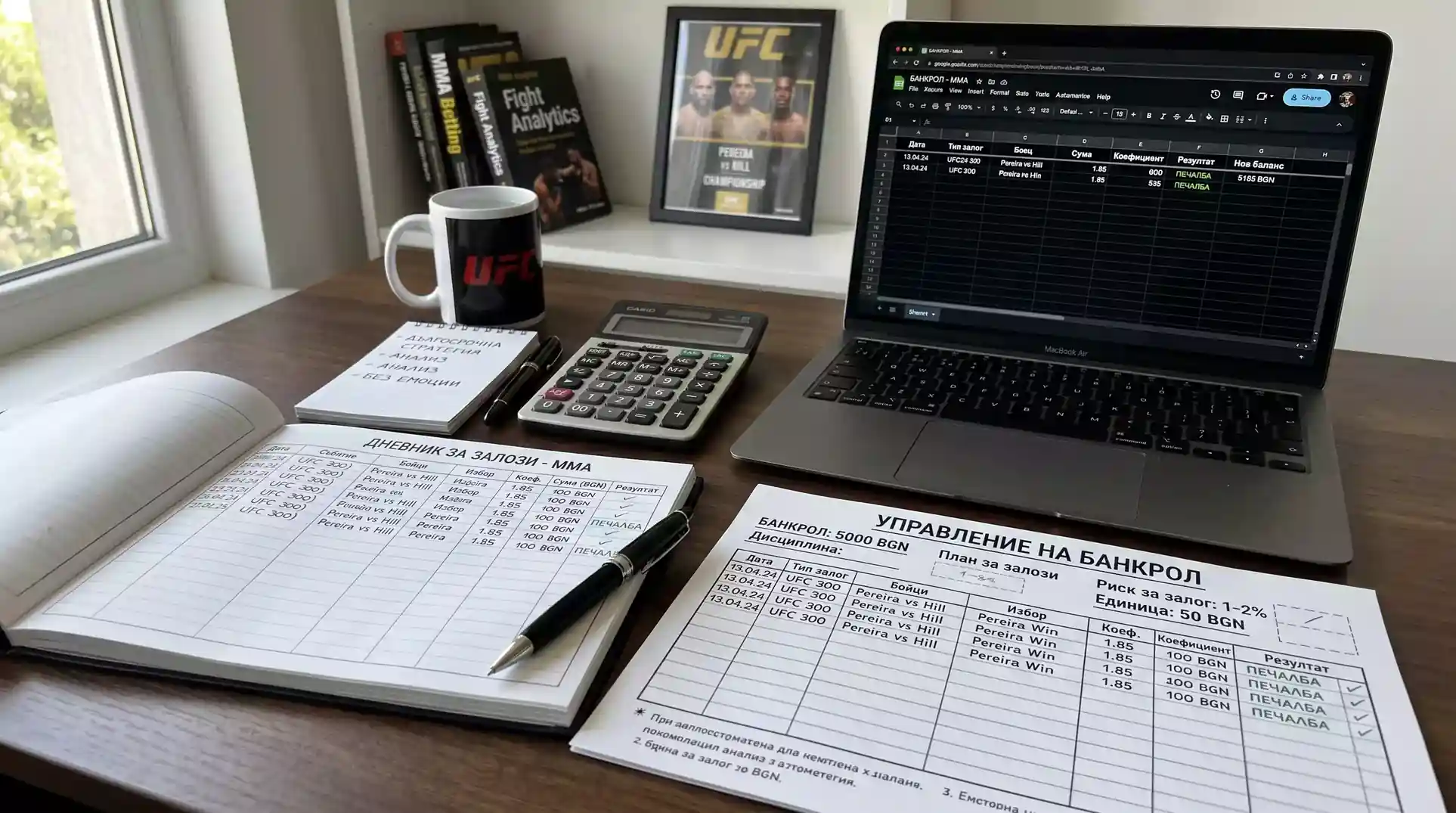 Управление на банкрол при UFC шампионски залози