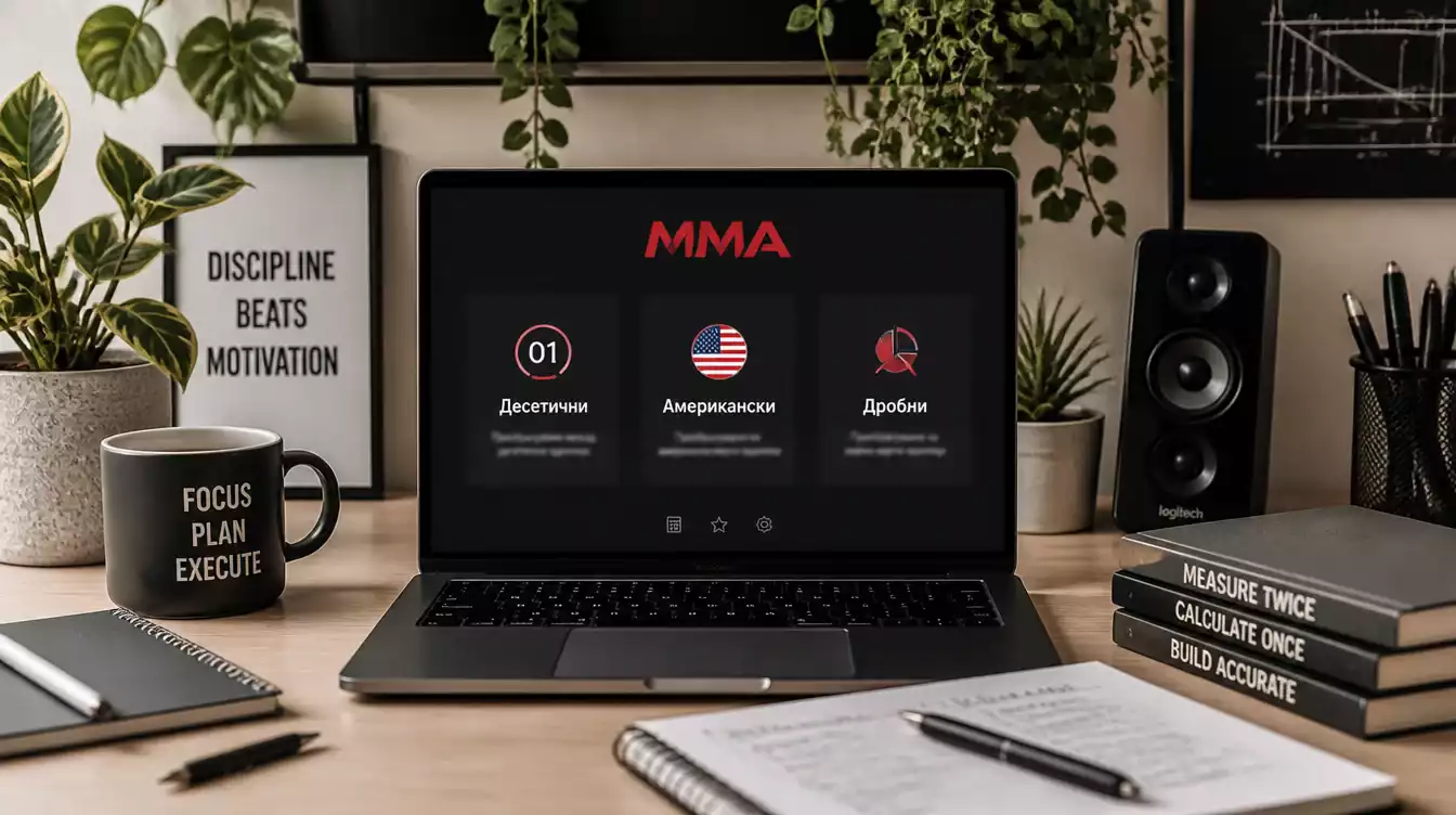 Формати на коефициентите за UFC — American, decimal и fractional