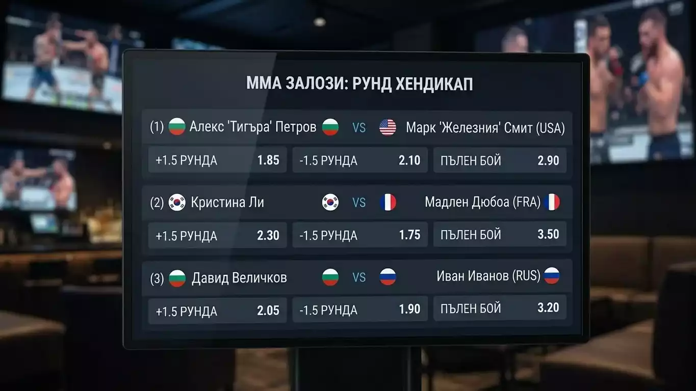 Рундов хендикап при UFC — коефициенти за брой рундове